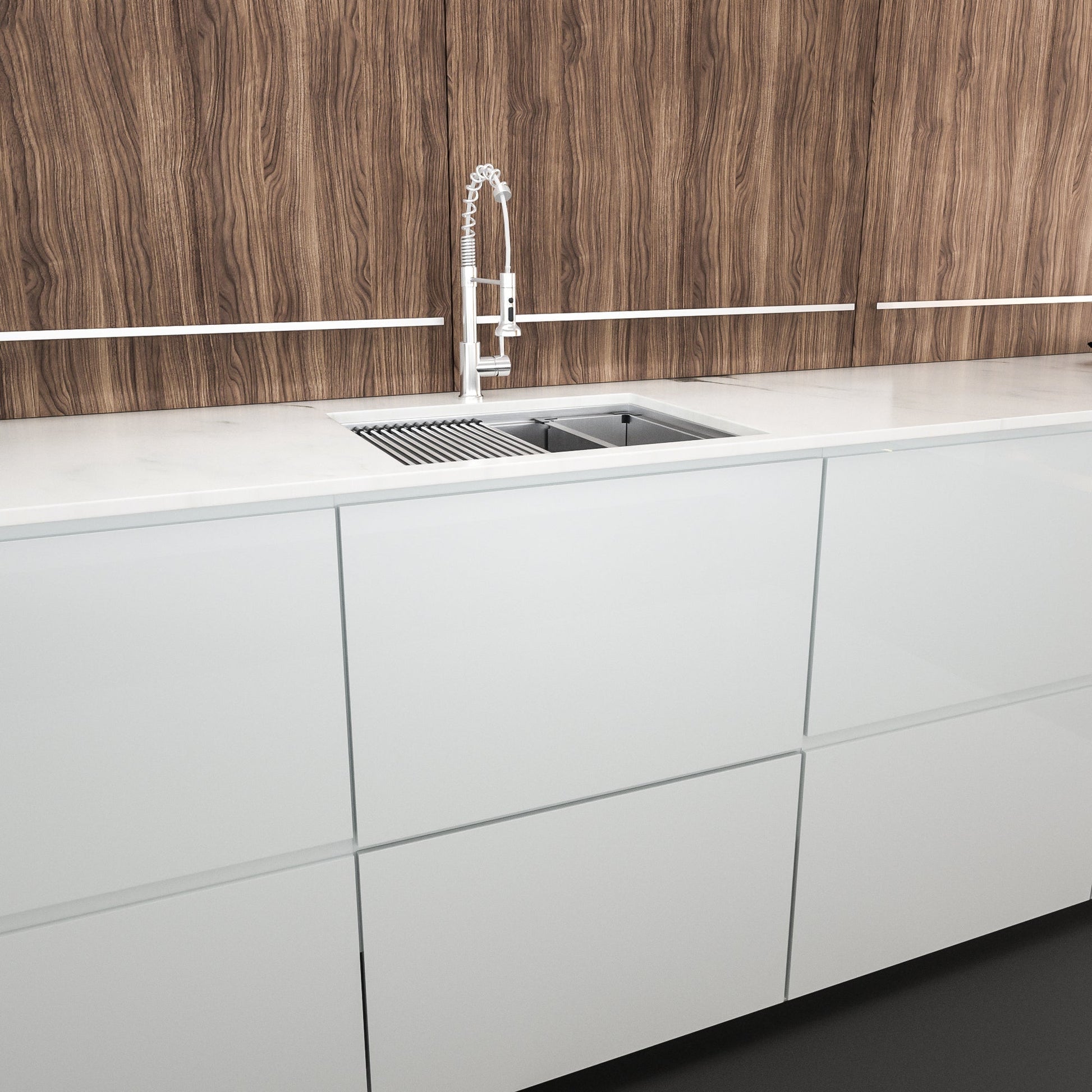 Lordear 23" Stainless Steel Undermount Single Bowl Workstation Kitchen Sink  from Lordear