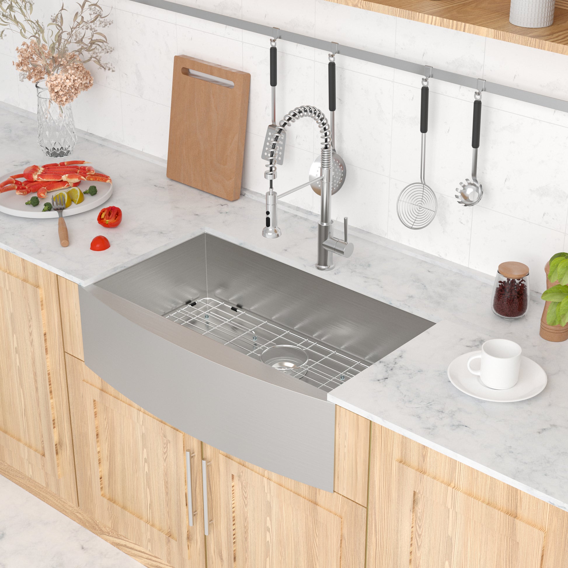 Lordear 33" Stainless Steel Apron Front Farmhouse Kitchen Sink  from Lordear