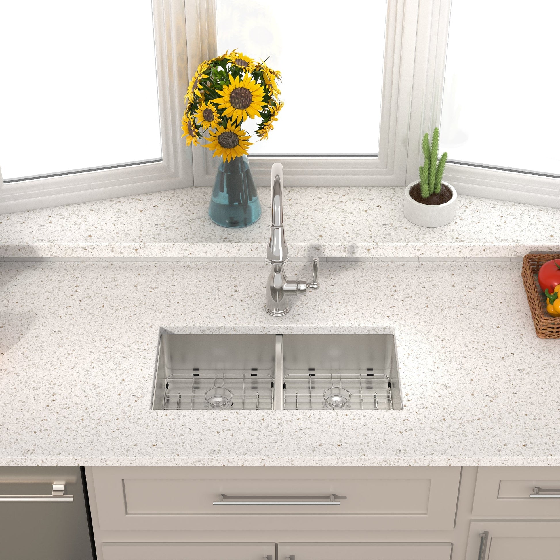 Lordear 33" Stainless Steel Double Bowl Undermount Kitchen Sink  from Lordear