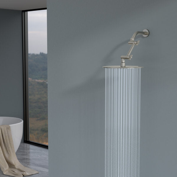 Lordear 4" Brass Adjustable Shower Head Extension Arm  from Lordear