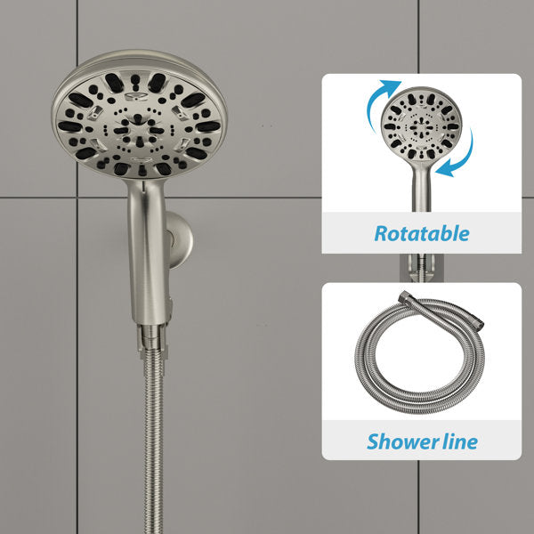 Lordear 4.7" Multi Function Rain Dual Shower Head  from Lordear