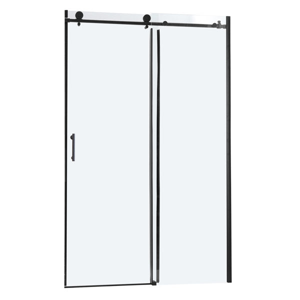 Lordear 48" W x 76" H Tempered Glass Frameless Sliding Clear Bathroom Shower Door  from Lordear