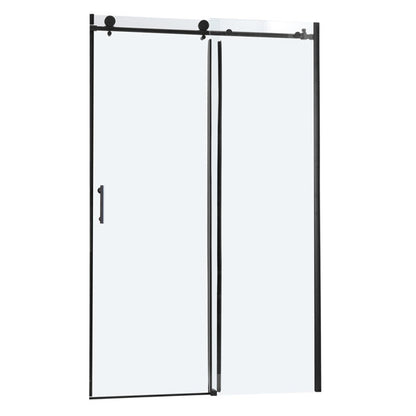 Lordear 48" W x 76" H Tempered Glass Frameless Sliding Clear Bathroom Shower Door  from Lordear