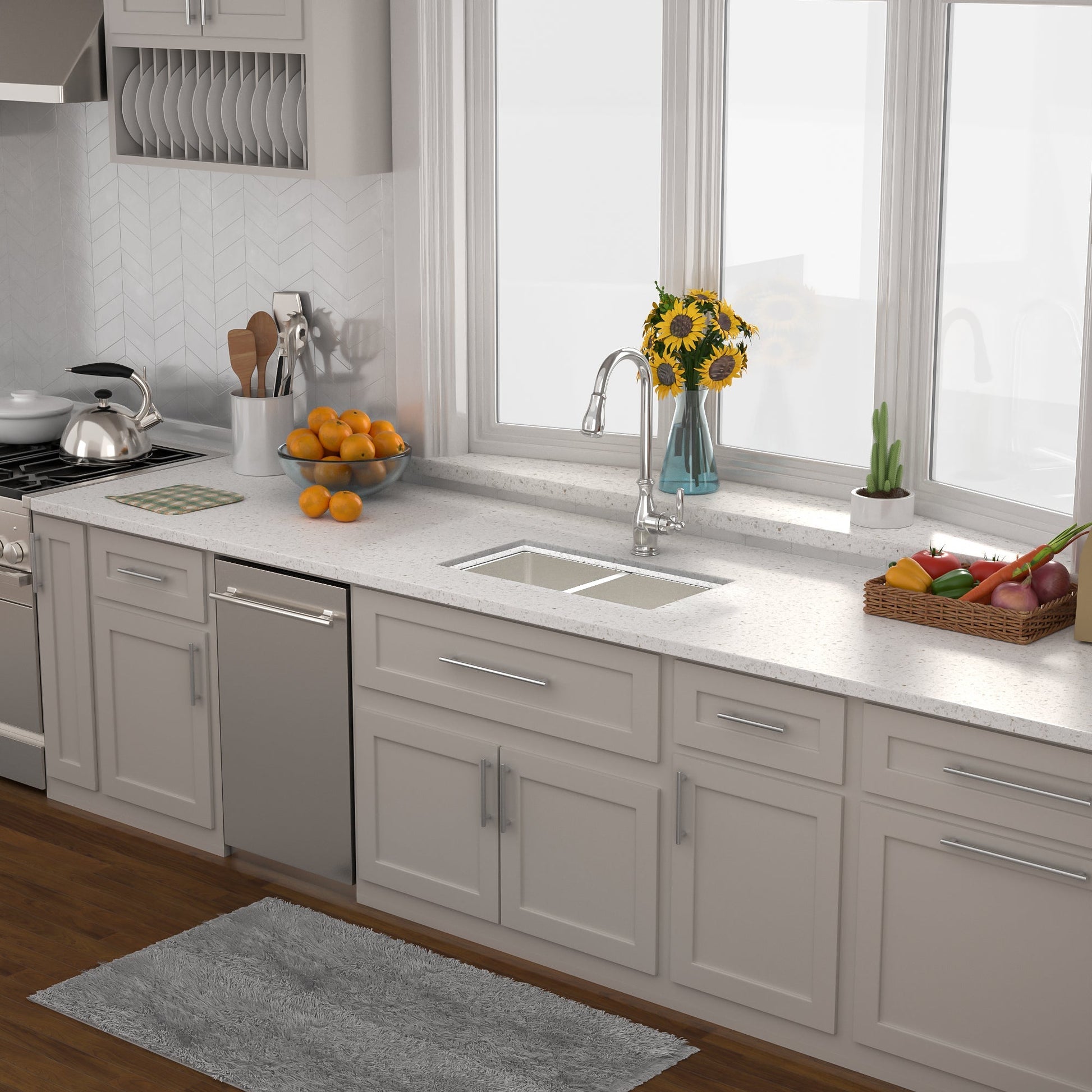 Lordear 33" Stainless Steel Double Bowl Undermount Kitchen Sink  from Lordear