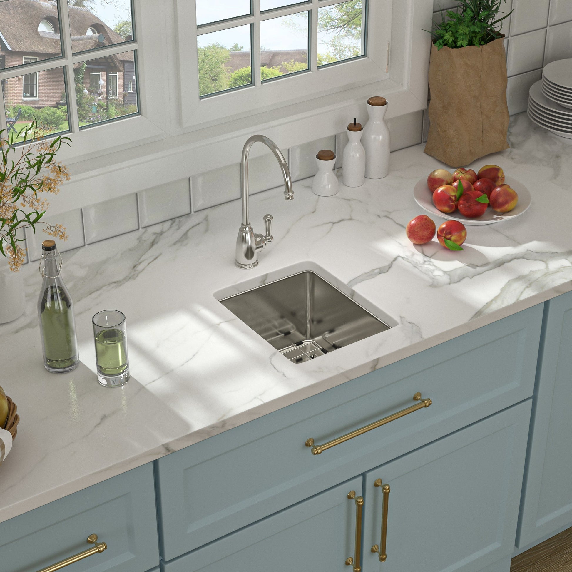 Lordear 13" Stainless Steel Undermount Single Bowl Bar Sink  from Lordear