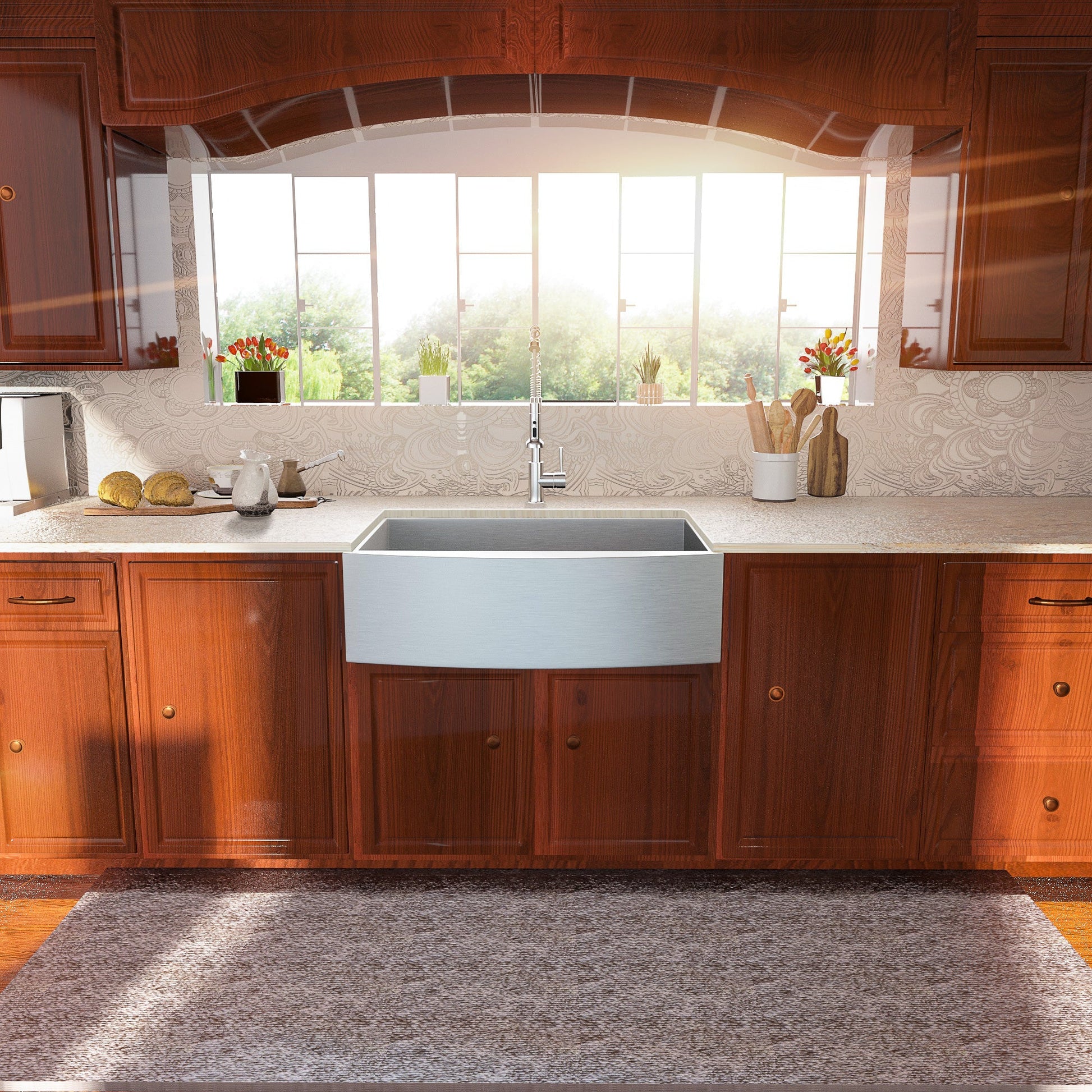 Lordear 30"x20" Stainless Steel Apron Front Farmhouse Kitchen Sink  from Lordear