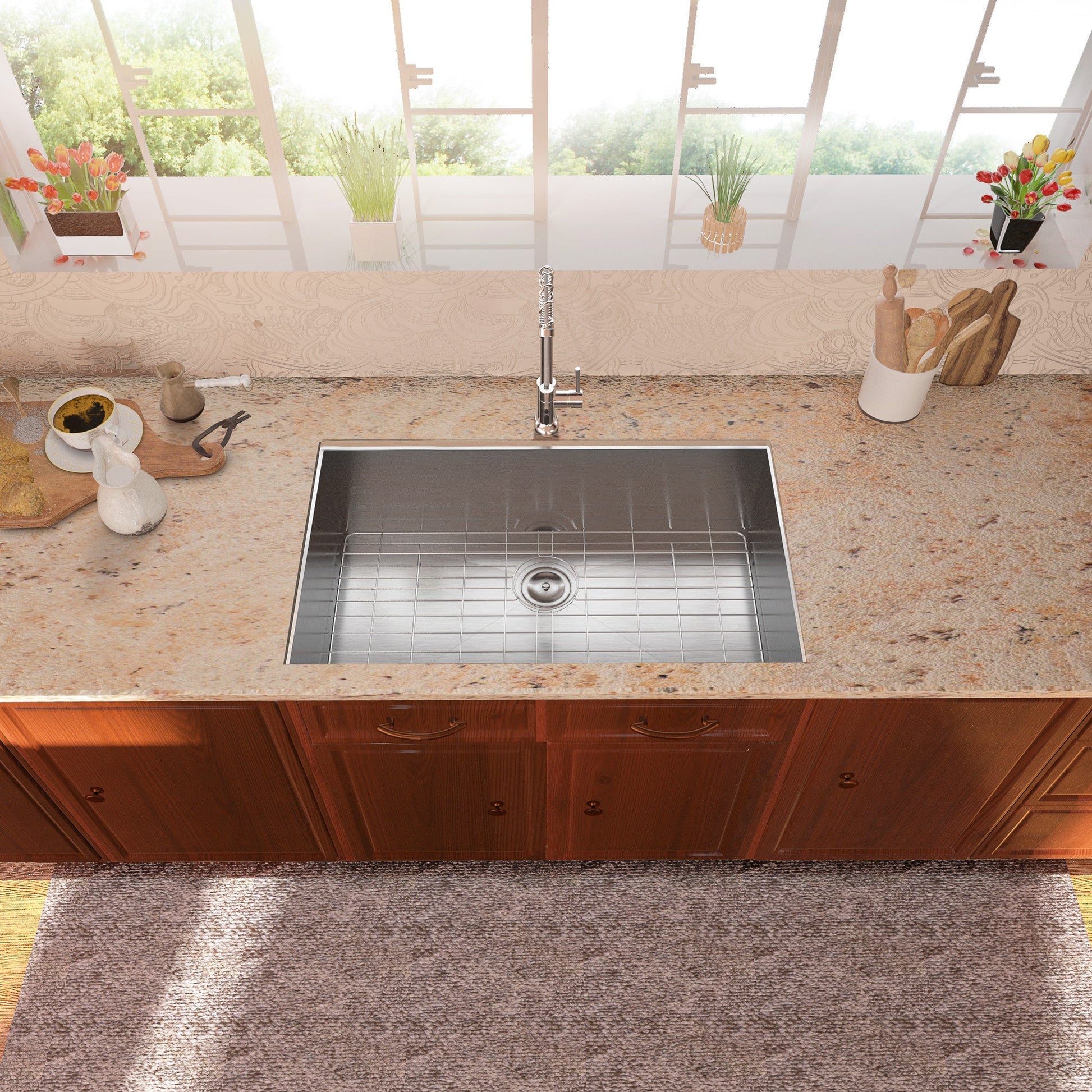 Lordear 30" Stainless Steel Undermount Single Bowl Kitchen Sink  from Lordear