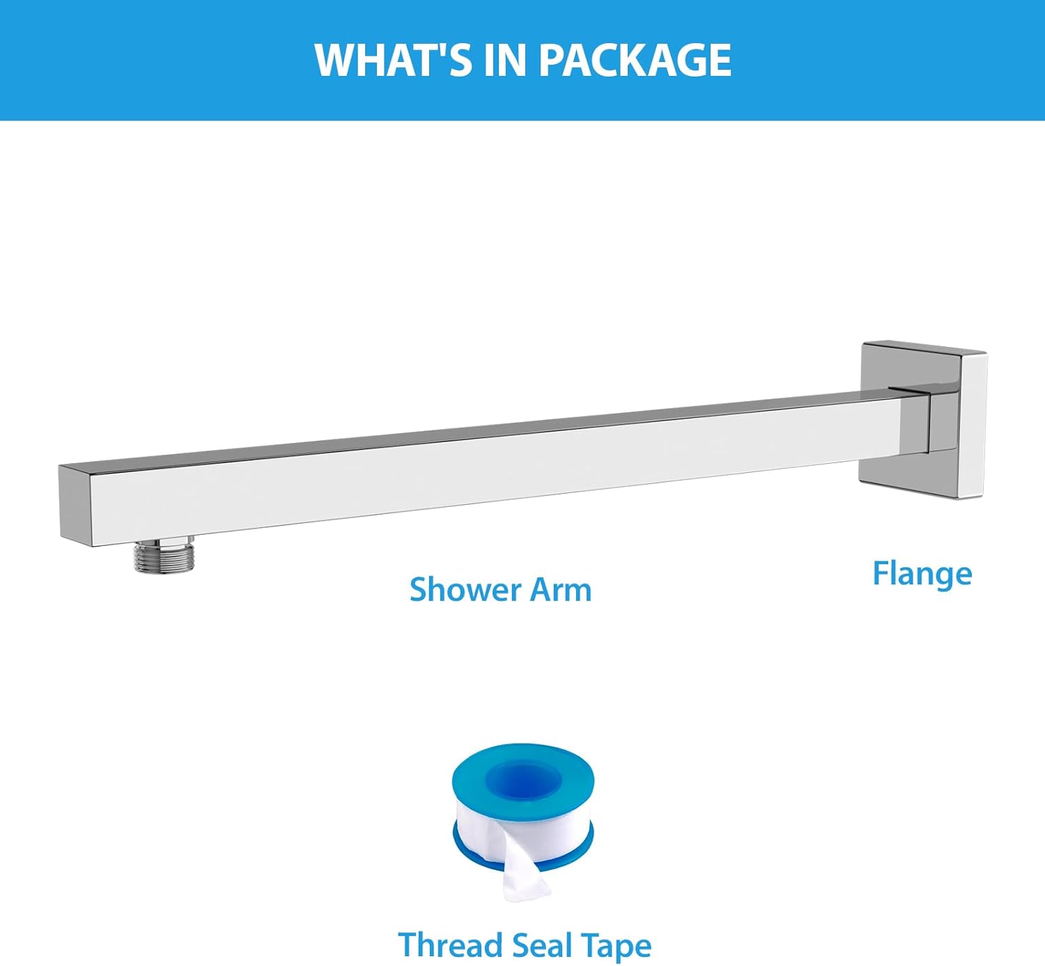 Lordear 16" Stainless Steel Wall Mounted Standpipe Shower Extension Arm  from Lordear