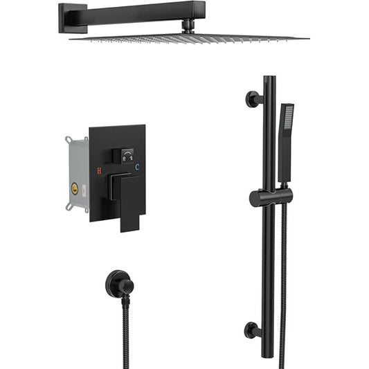 Lordear Stainless Steel Wall Mounted High Pressure Shower System Faucet Set  from Lordear