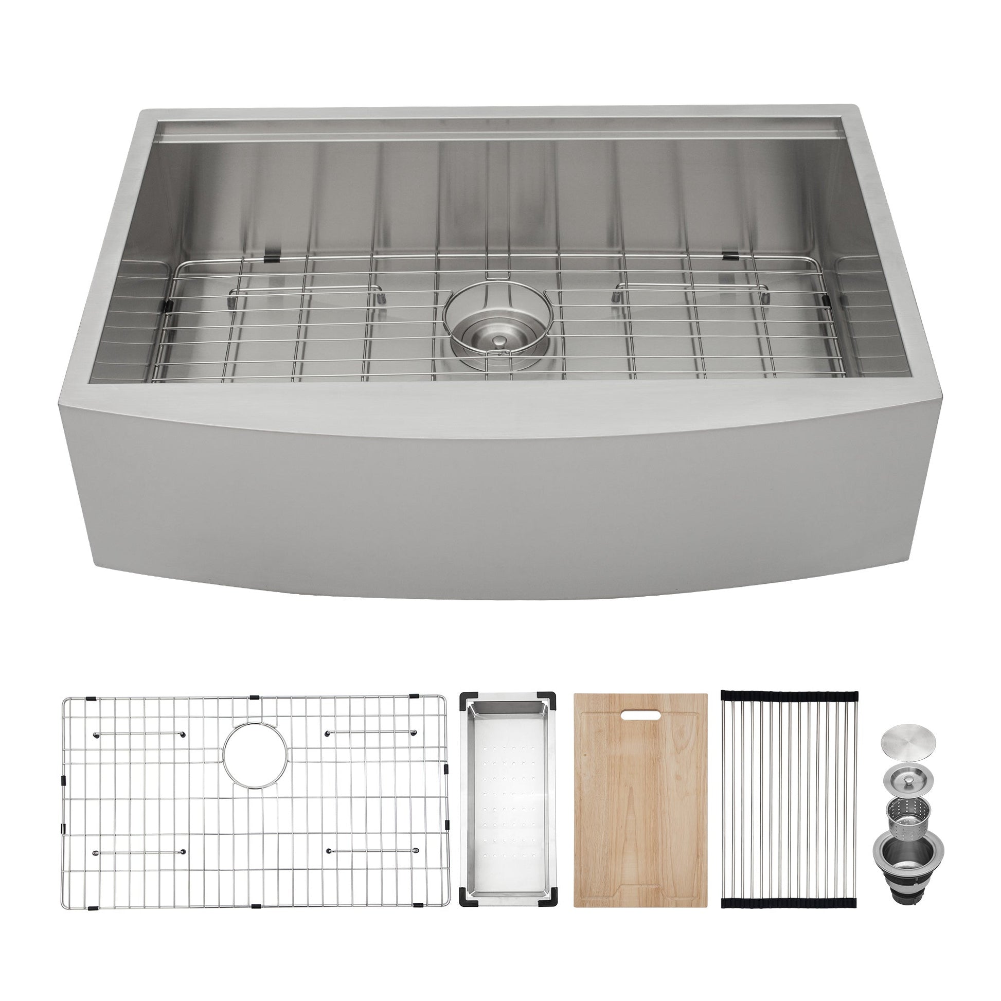 Lordear 33" Stainless Steel Single Bowl Apron Front Workstation Farmhouse Kitchen Sink  from Lordear