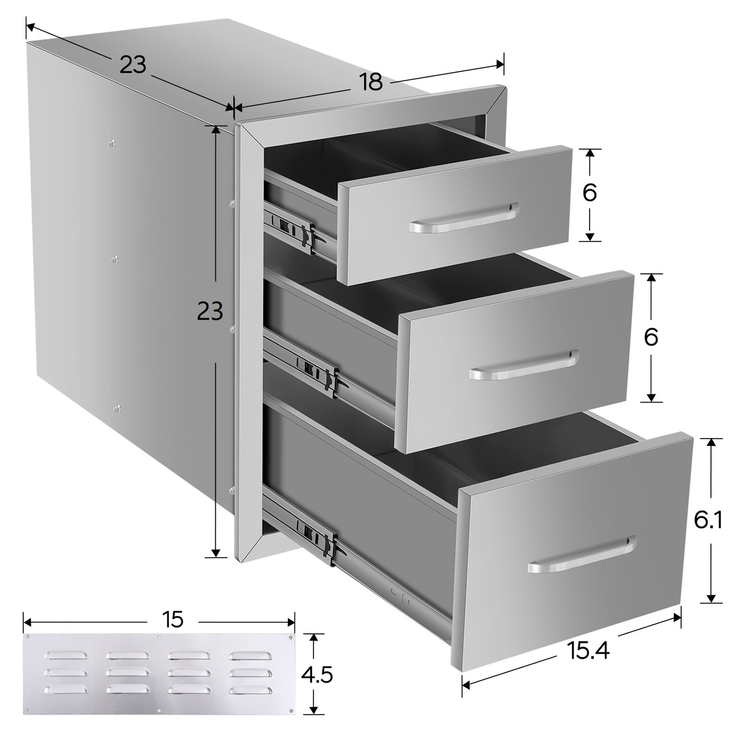 Three-layer Drawer cabinets for outdoor kitchens or courtyards  from Lordear