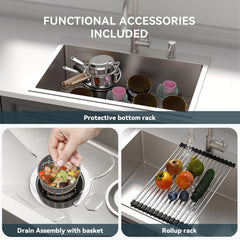 Lordear Stainless Steel Drop-In Single Bowl Kitchen Sink  from Lordear