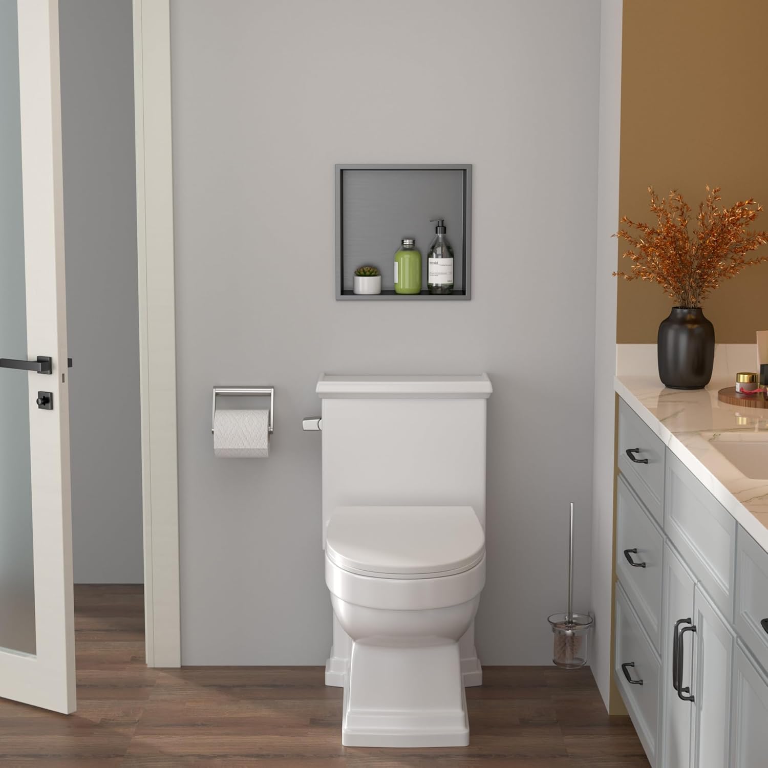 Lordear 12" x 12" Stainless Steel Bathroom Square Recessed Wall Niche  from Lordear