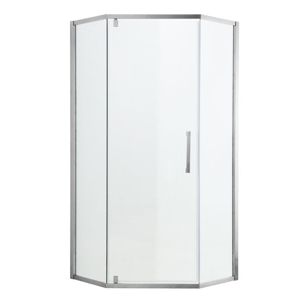Lordear 72" Tempered Glass Frameless Corner Frame Shower Door  from Lordear