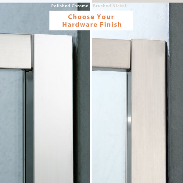 Lordear 72" Tempered Glass Frameless Corner Frame Shower Door  from Lordear
