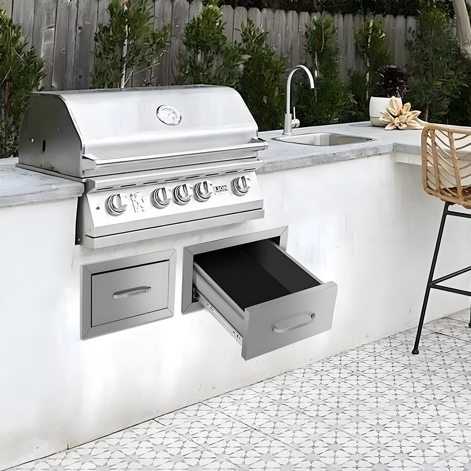 Drawer cabinets for outdoor kitchens or courtyards  from Lordear