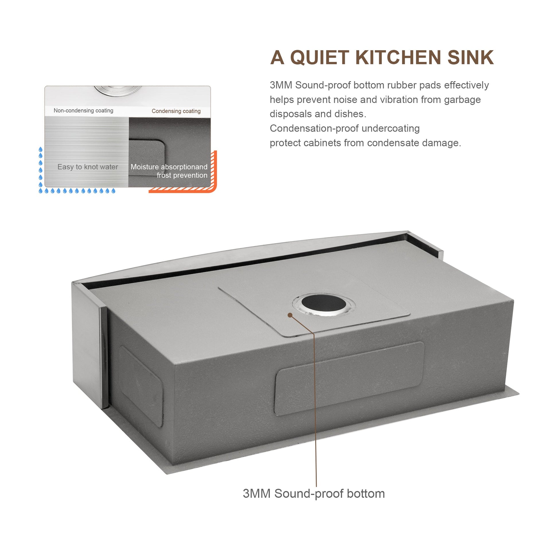 Lordear 33" Stainless Steel Apron Front Farmhouse Kitchen Sink  from Lordear