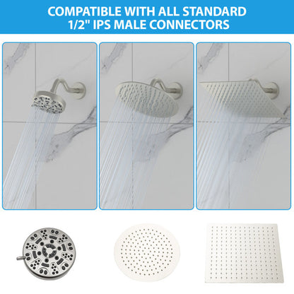 Lordear 8" Stainless Steel Wall Mounted Extension Shower Arm  from Lordear