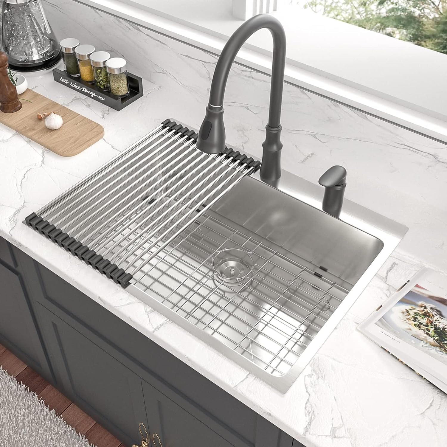 Lordear Stainless Steel Drop-In Single Bowl Kitchen Sink  from Lordear