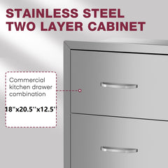 Double Drawer cabinets for outdoor kitchens or courtyards  from Lordear