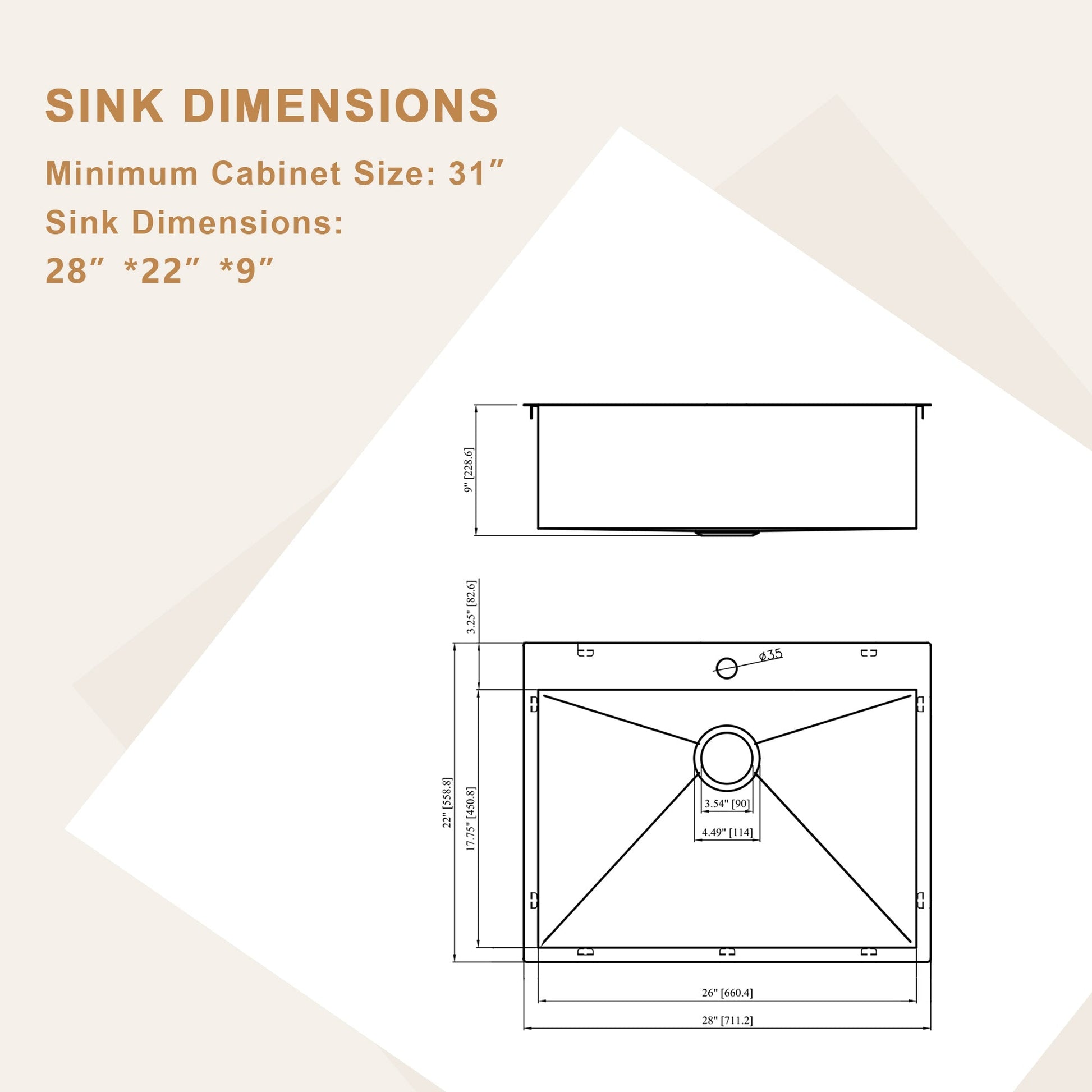 Lordear Stainless Steel Drop-In Single Bowl Kitchen Sink  from Lordear