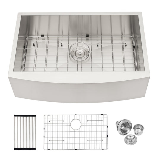 Lordear 33" Stainless Steel Apron Front Farmhouse Kitchen Sink  from Lordear