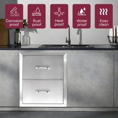 Double Drawer cabinets for outdoor kitchens or courtyards  from Lordear