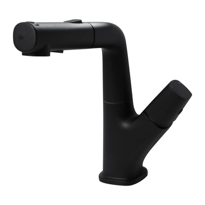 Bathroom Faucet with Pull Down Sprayer Stainless Steel Bathroom Pull Out Faucet with 3 Modes 360¡ã Rotating to Switch Mode-Gunmetal Black  from Lordear