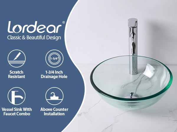 Bathroom Glass Vessel Sink
