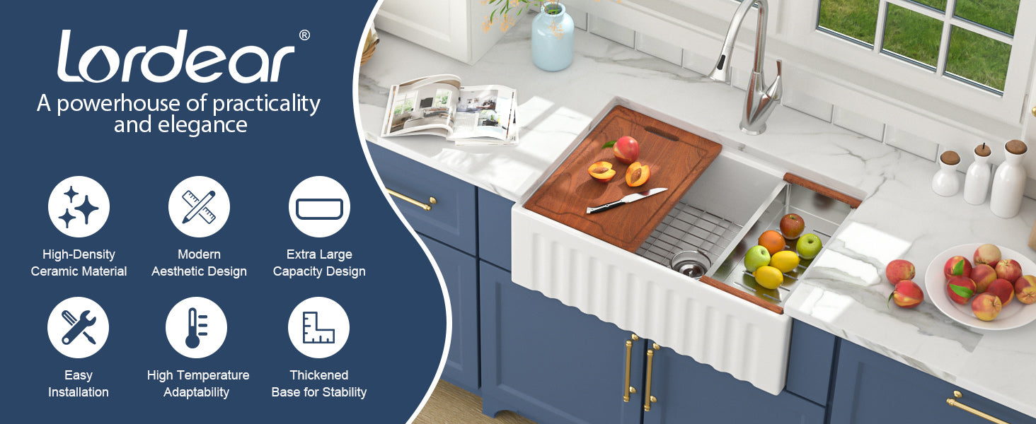 Premium Farmhouse Kitchen Sink
