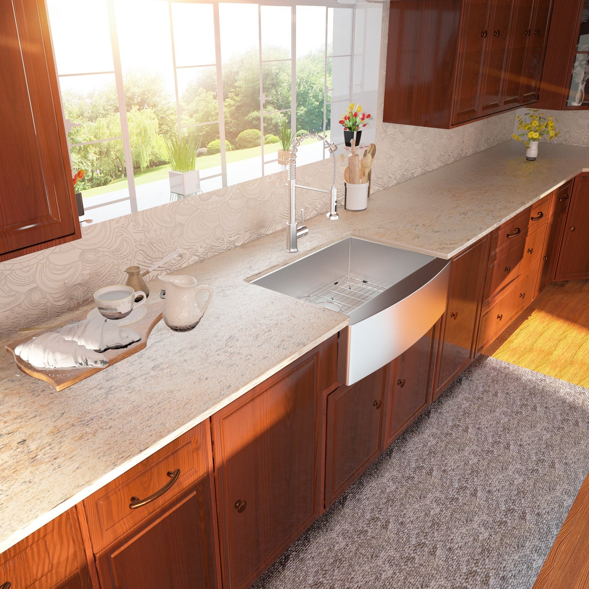 Lordear 24" x 21" Stainless Steel Single Bowl Apron Front Farmhouse Kitchen Sink  from Lordear