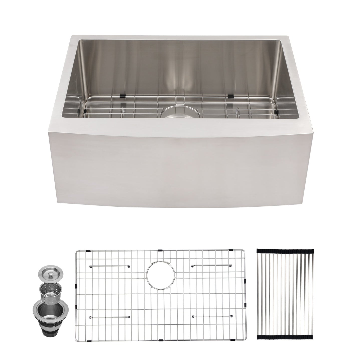 Lordear 24" x 21" Stainless Steel Single Bowl Apron Front Farmhouse Kitchen Sink  from Lordear