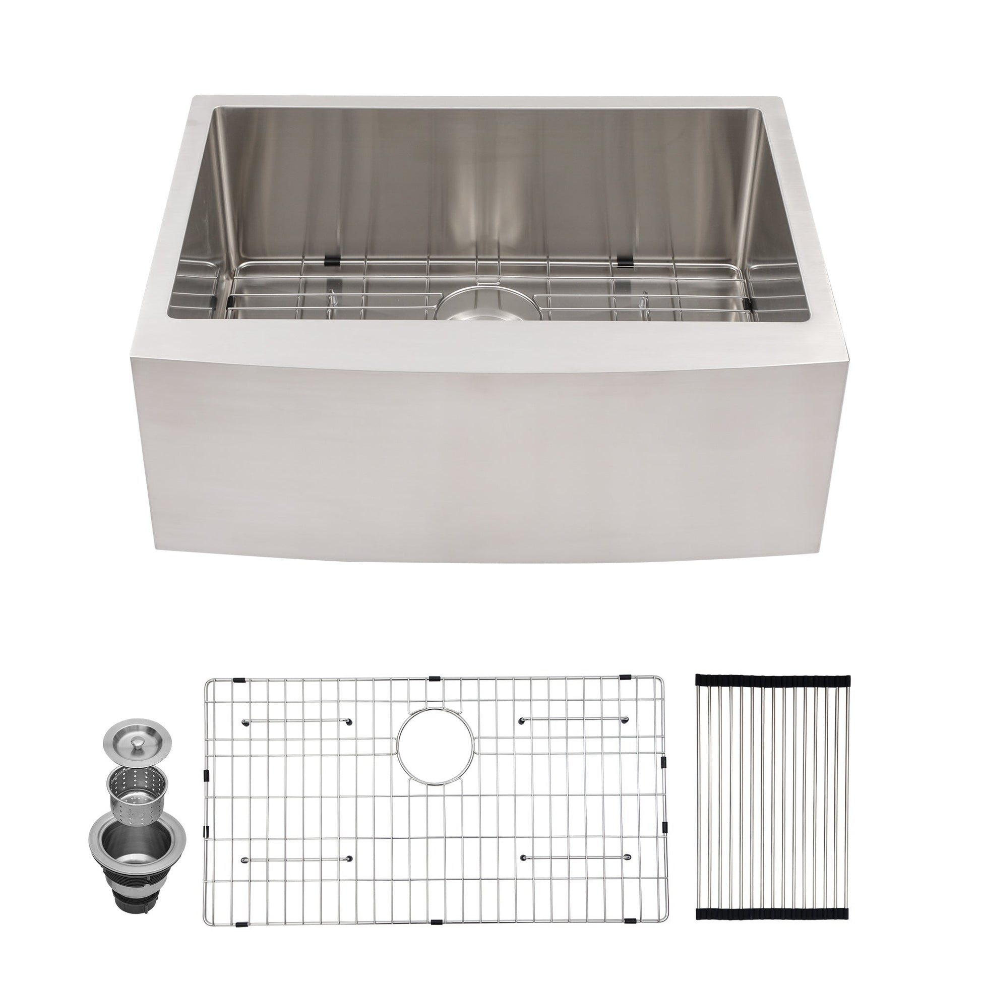 Lordear 24" x 21" Stainless Steel Single Bowl Apron Front Farmhouse Kitchen Sink  from Lordear