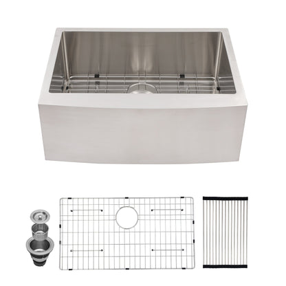 Lordear 24" x 21" Stainless Steel Single Bowl Apron Front Farmhouse Kitchen Sink  from Lordear
