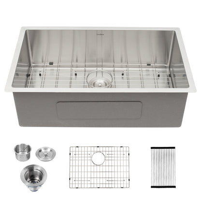 Lordear 21" x 18" Stainless Steel Undermount Single Bowl Kitchen Sink  from Lordear