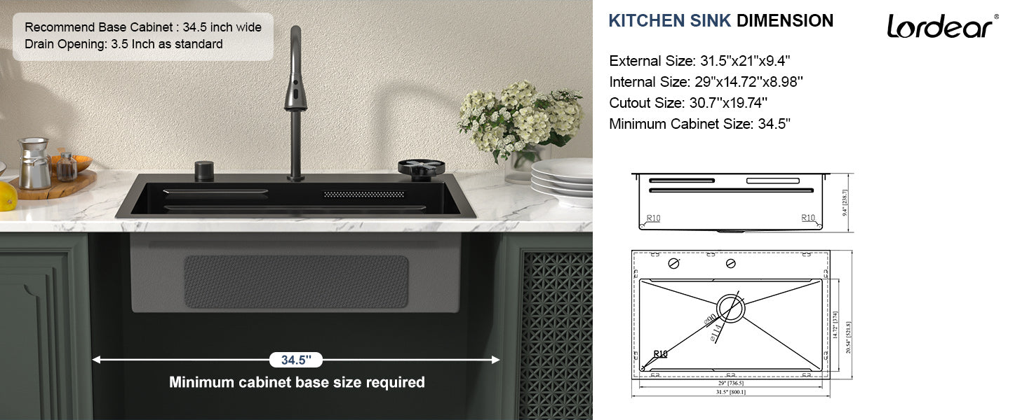 Premium Drop-In Kitchen Sink