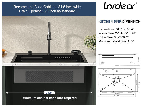Premium Drop-In Kitchen Sink