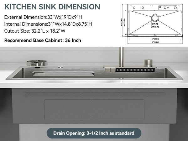 Premium Drop-In Kitchen Sink