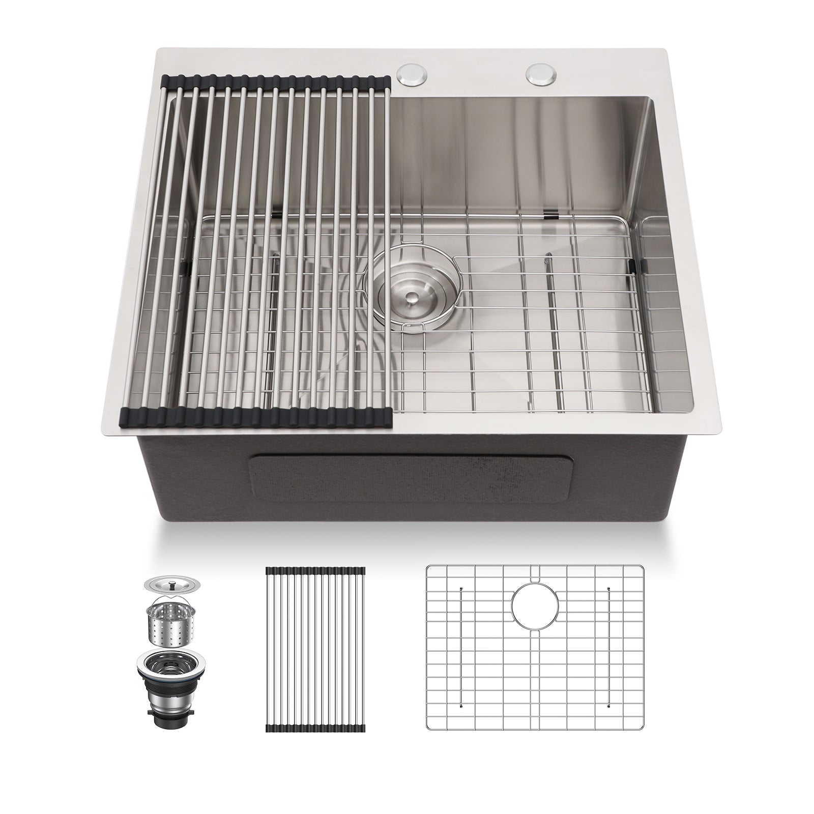 Lordear Stainless Steel Drop-In Single Bowl Kitchen Sink  from Lordear