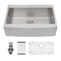 Lordear 33'' Stainless Steel Topmount Single Bowl Apron Front Farmhouse Kitchen Sink  from Lordear