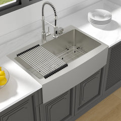 Lordear 33'' Stainless Steel Topmount Single Bowl Apron Front Farmhouse Kitchen Sink  from Lordear