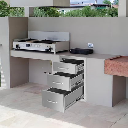 Three-layer Drawer cabinets for outdoor kitchens or courtyards  from Lordear