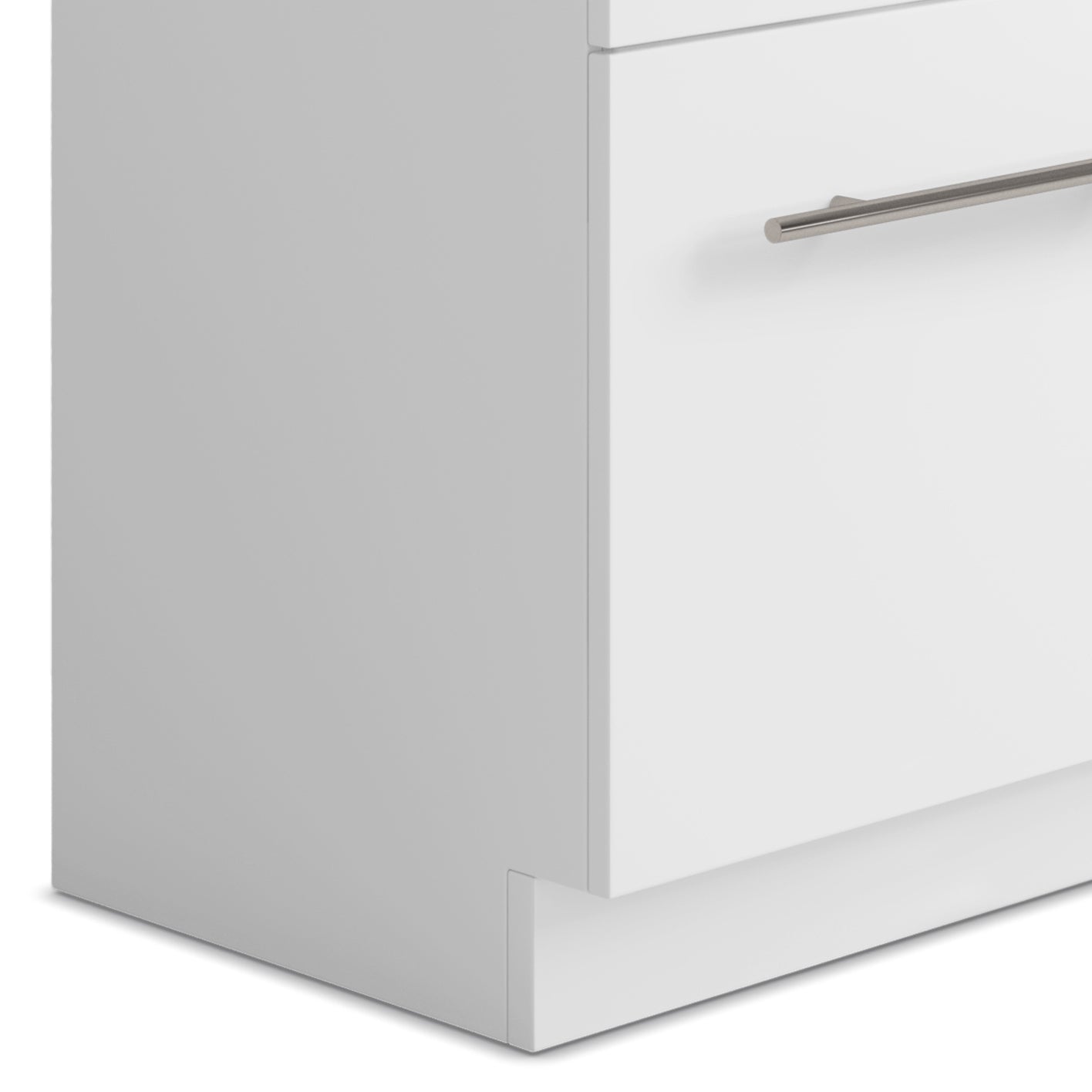 24"/28" Laundry Cabinet with Faucet and Stainless Steel Sink - White  from Lordear