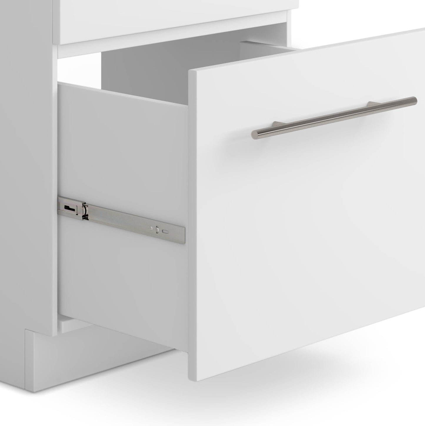 24"/28" Laundry Cabinet with Faucet and Stainless Steel Sink - White  from Lordear
