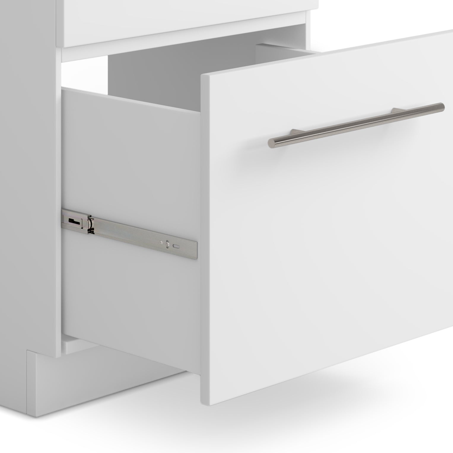 24"/28" Laundry Cabinet with Faucet and Stainless Steel Sink - White  from Lordear
