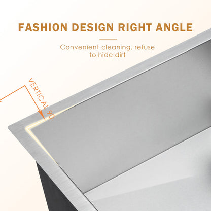 Lordear 30" Stainless Steel Undermount Single Bowl Kitchen Sink  from Lordear