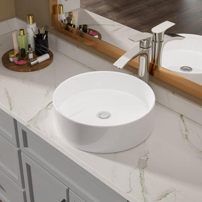 Lordear 16'' x 16'' Ceramic Topmount Round Vessel Bathroom Sink  from Lordear