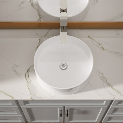 Lordear 16'' x 16'' Ceramic Topmount Round Vessel Bathroom Sink  from Lordear