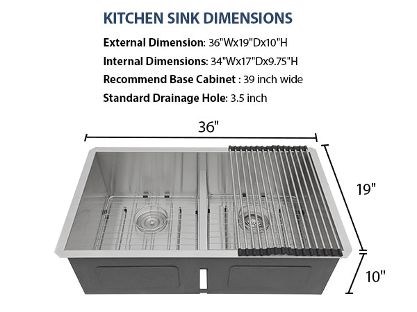 Premium Undermount Kitchen Sink