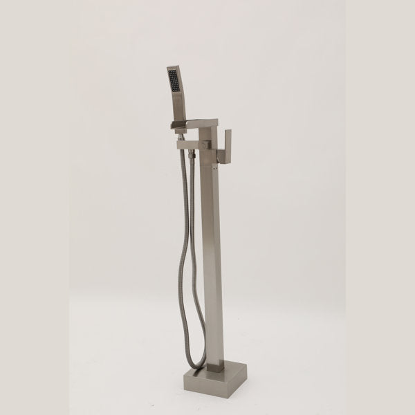 Lordear Freestanding Bathtub Faucet Waterfall Tub Filler Floor Mount Brass Bathroom Faucets with Hand Shower  from Lordear
